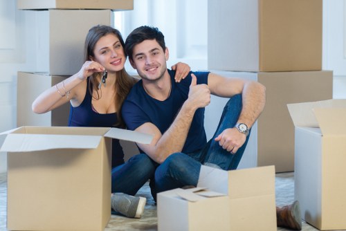 Moving team handling a residential relocation in St Johns Wood