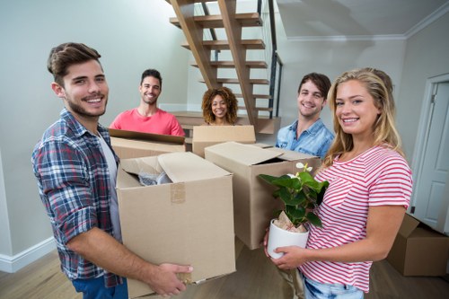 Removals team supporting a local move in St Johns Wood