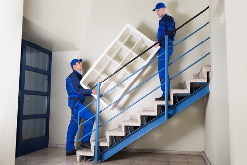 Professional removals team handling apartment access and parking considerations in St Johns Wood