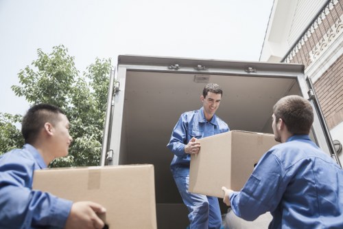 Man with a van helping with a residential move in St Johns Wood