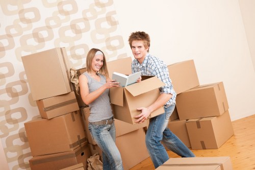 Small moving team handling furniture transport in St Johns Wood