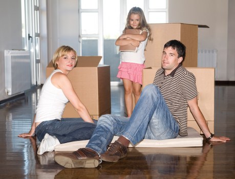Packed boxes and furniture inside a removals van for St Johns Wood customers